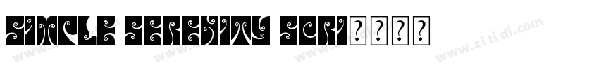 Simple Serenity Scri字体转换